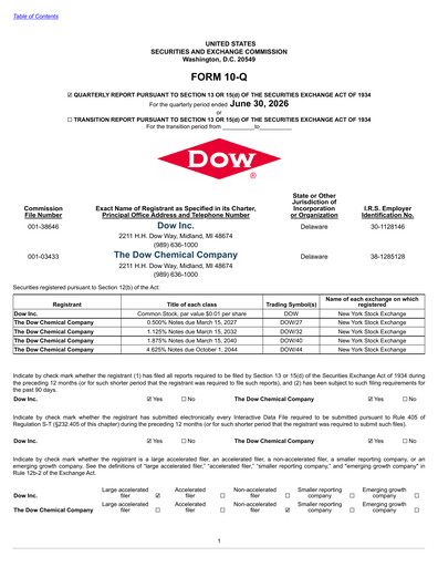 Thumbnail Dow Quarterly Report 2026-q2