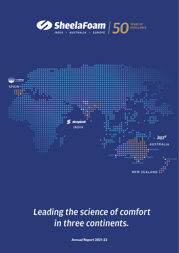 Thumbnail Sheela Foam
 Annual Report 2021-2022