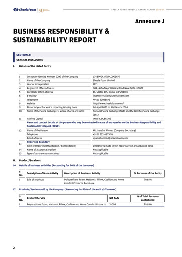 Thumbnail Sheela Foam
 ESG Report 2023-2024
