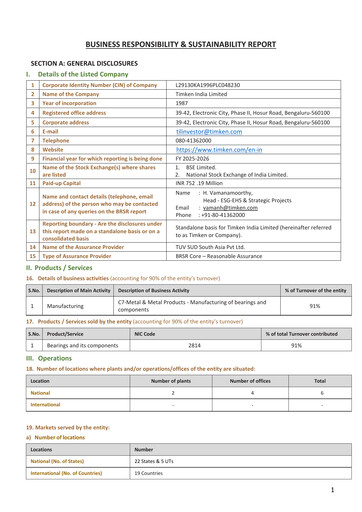 Thumbnail Timken India ESG Report 2025-2026