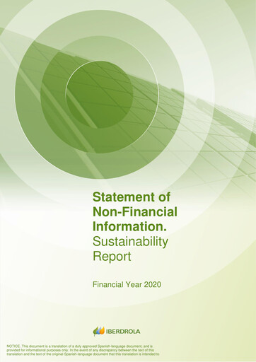 Thumbnail Iberdrola Sustainability Report 2020