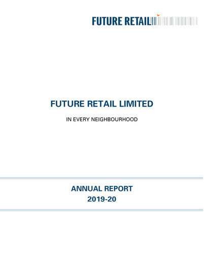 Miniature Future Retail
 Rapport annuel 2019-2020
