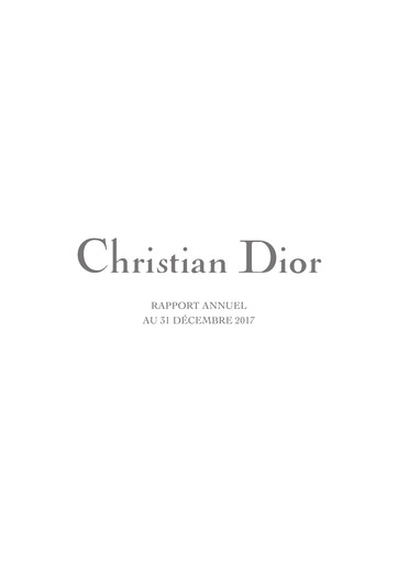 Thumbnail Dior Annual Report 2017