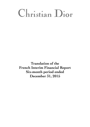 Thumbnail Dior Half-year Report 2015-h1