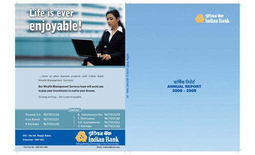 Thumbnail Indian Bank
 Annual Report 2008-2009