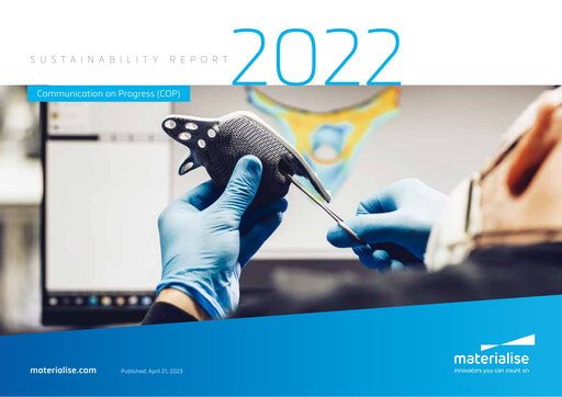 Thumbnail Materialise NV Sustainability Report 2022