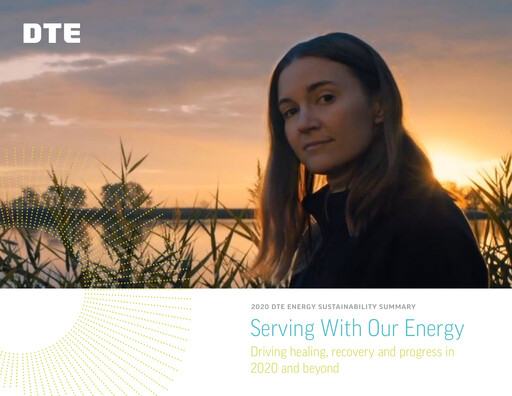 Thumbnail DTE Energy
 Sustainability Report 2020