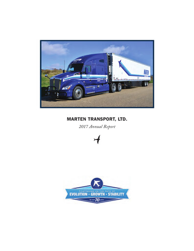 Thumbnail Marten Transport Annual Report 2017