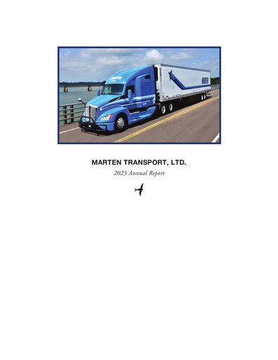 Thumbnail Marten Transport Annual Report 2023