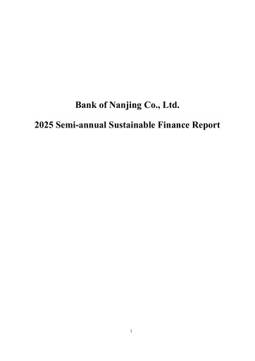 Vorschaubild Bank of Nanjing ESG-Bericht 2025-h1