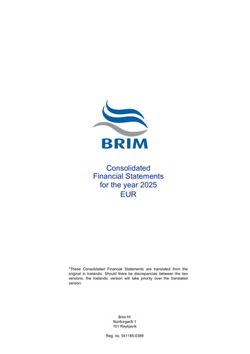 Miniature Brim hf. Bilan financier 2025