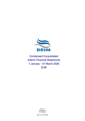 Vorschaubild Brim hf. Quartalsbericht 2026-q1