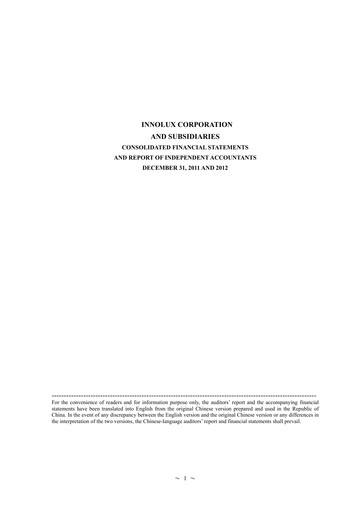 Miniature Innolux Bilan financier 2011