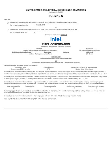 Thumbnail Intel Quarterly Report 2025-q2