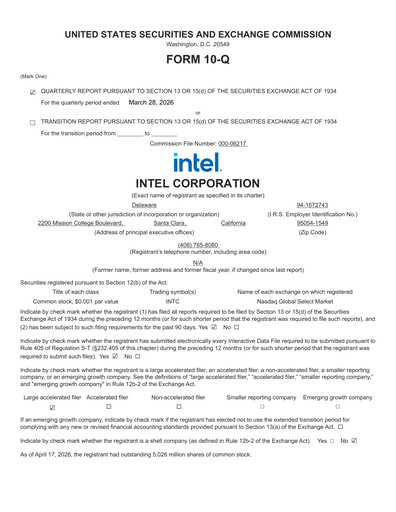 Thumbnail Intel Quarterly Report 2026-q1
