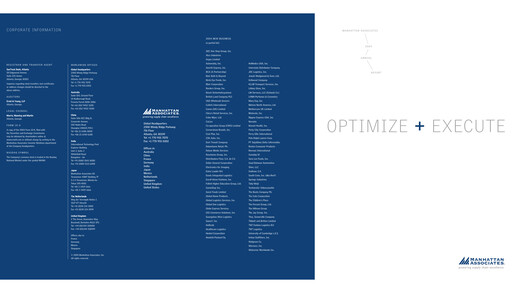 Thumbnail Manhattan Associates
 Annual Report 2004