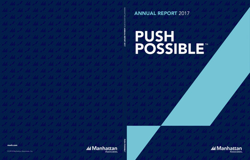 Thumbnail Manhattan Associates
 Annual Report 2017