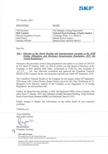 Thumbnail SKF India Quarterly Report 2020-q2