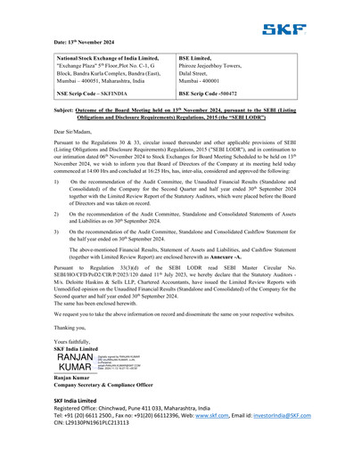 Thumbnail SKF India Quarterly Report 2024-q2