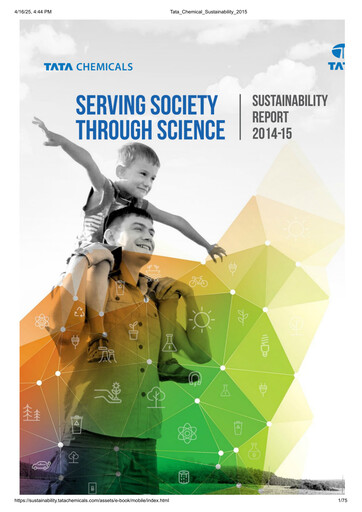 Thumbnail Tata Chemicals
 Sustainability Report 2014-2015