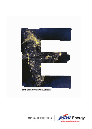Thumbnail JSW Energy
 Annual Report 2013-2014