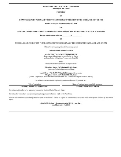 Thumbnail Magic Software Annual Report 2018