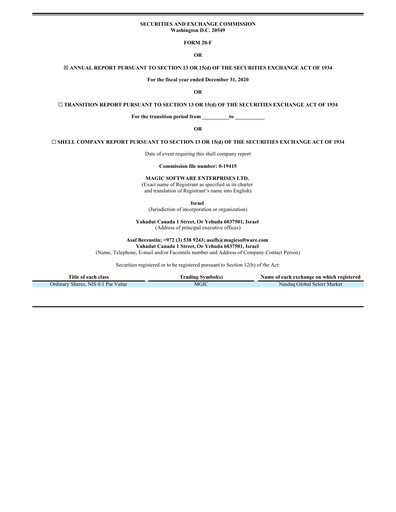 Thumbnail Magic Software Annual Report 2020