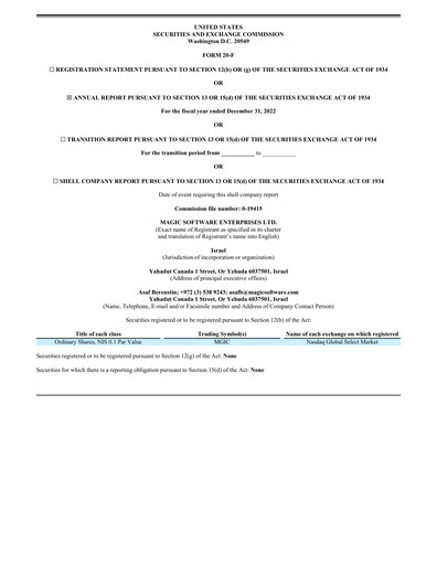 Thumbnail Magic Software Annual Report 2022