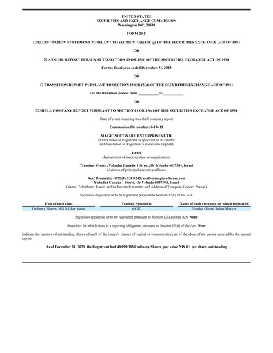 Thumbnail Magic Software Annual Report 2023