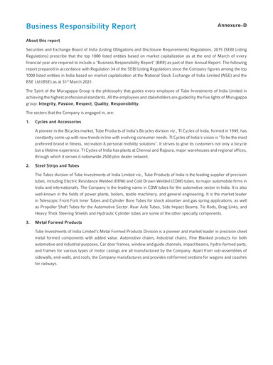 Thumbnail Tube Investments of India ESG Report 2020-2021