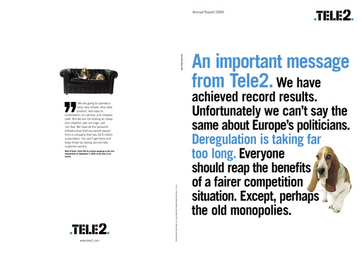 Thumbnail Tele2 Annual Report 2004