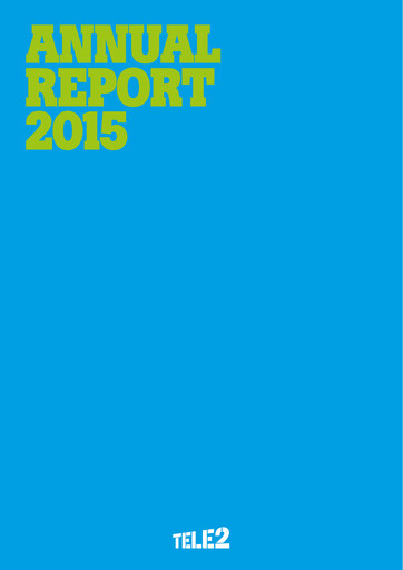 Thumbnail Tele2 Annual Report 2015