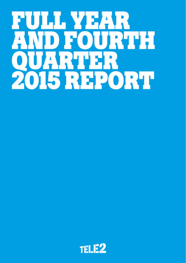 Thumbnail Tele2 Financial Report 2015