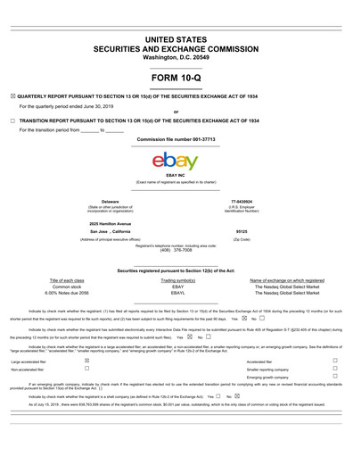 Thumbnail eBay Quarterly Report 2019-q2