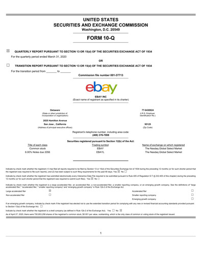 Thumbnail eBay Quarterly Report 2020-q1