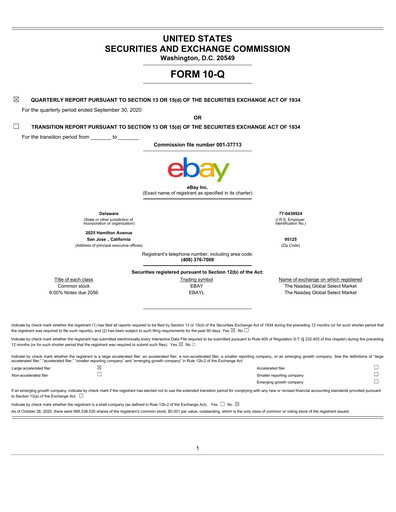 Thumbnail eBay Quarterly Report 2020-q3