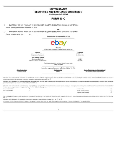 Thumbnail eBay Quarterly Report 2021-q3