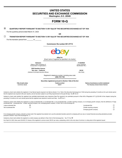 Thumbnail eBay Quarterly Report 2023-q1