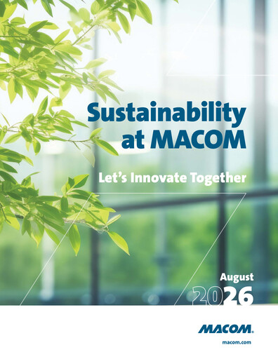Thumbnail MACOM Technology Solutions Sustainability Report 2026
