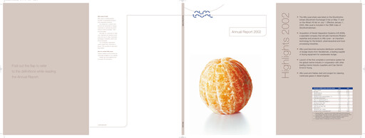 Thumbnail Alfa Laval
 Annual Report 2002