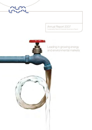 Thumbnail Alfa Laval
 Annual Report 2007