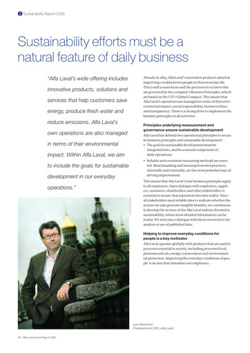 Thumbnail Alfa Laval
 Sustainability Report 2008