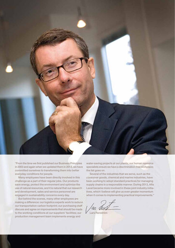 Thumbnail Alfa Laval
 Sustainability Report 2013