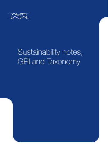 Thumbnail Alfa Laval
 Sustainability Report 2022