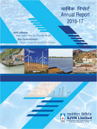 Miniature SJVN
 Rapport annuel 2016-2017
