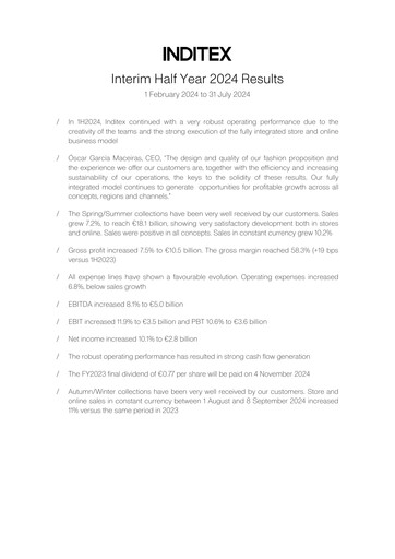 Thumbnail Inditex Half-year Report 2024-h1