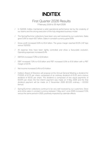 Thumbnail Inditex Quarterly Report 2026-q1