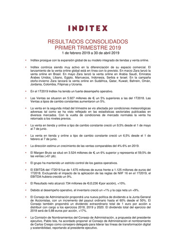 Thumbnail Inditex Quarterly Report 2019-q1