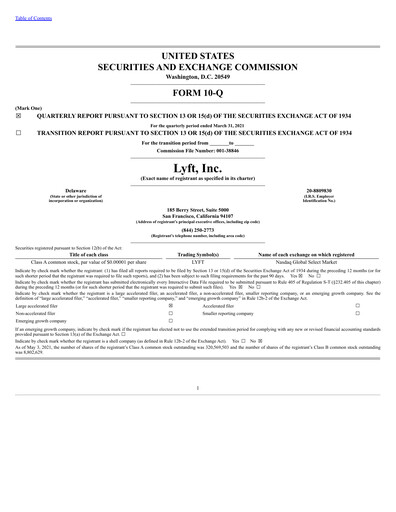 Thumbnail Lyft Quarterly Report 2021-q1