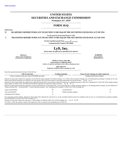 Thumbnail Lyft Quarterly Report 2026-q1